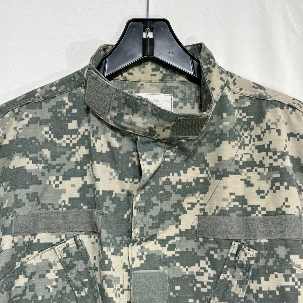 US‎ Army ACU Combat Uniform Coat UCP Digital Camo Large Long Ripstop Jacket